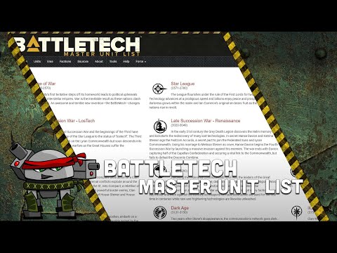 Battletech: Master Unit List