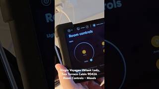 Virgin Voyages Valiant Lady Sea Terrace Cabin 9042A Room Controls - Moods