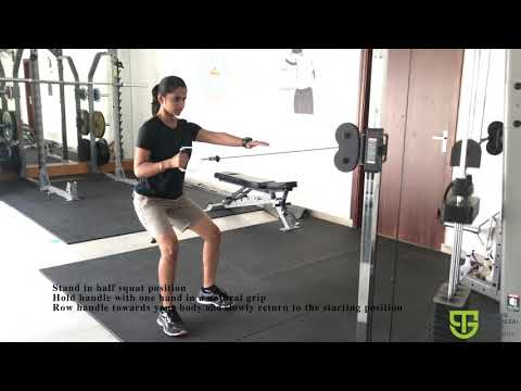 Standing Single Arm Cable Row