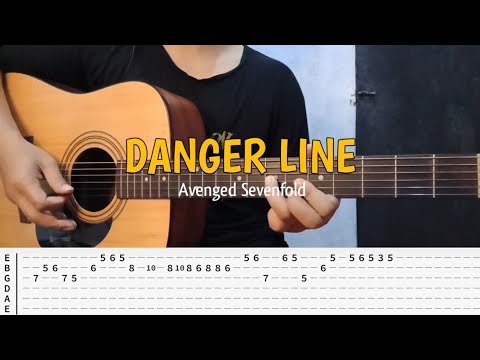Danger Line - Avenged Sevenfold || Tutorial Guitar Simple WITH TABS
