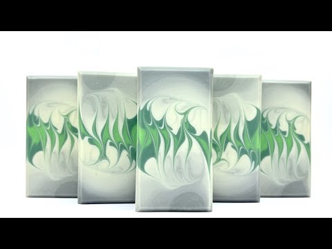 Gray Ombre with Hanger - Swirl Cold process soap