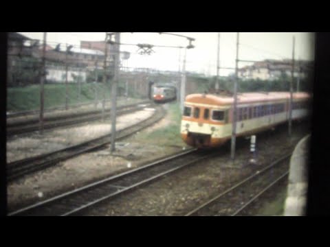 Treni ANNI 80 - Ripresa amatoriale con SUPER8