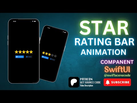 Interactive Animated Star Rating Bar with Smooth Spring Effects in SwiftUI