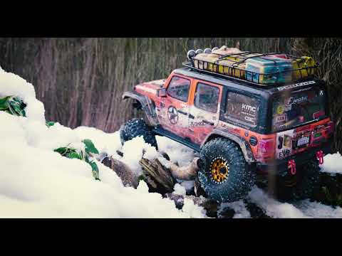 RC CRAWLER 🏁JEEP JLU 🛞 FIRST Run OFF-ROAD WITH HOBBYWING 1800 KVSCALE 1/10, , AXIAL adventure