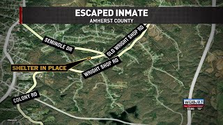 Amherst County Sheriff’s Office in Search of Escaped Inmate