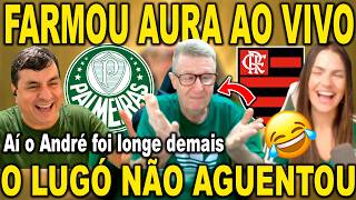 LUGÓ E KARINA NÃO AGUENTARAM! ANDRÉ FARMOU AURA AO VIVO APÓS PALMEIRAS 3XO SANTOS! VAMOS RIR MUITO!