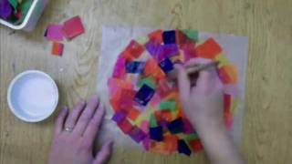 K-2nd grade Creating &quot;Stained Glass&quot;