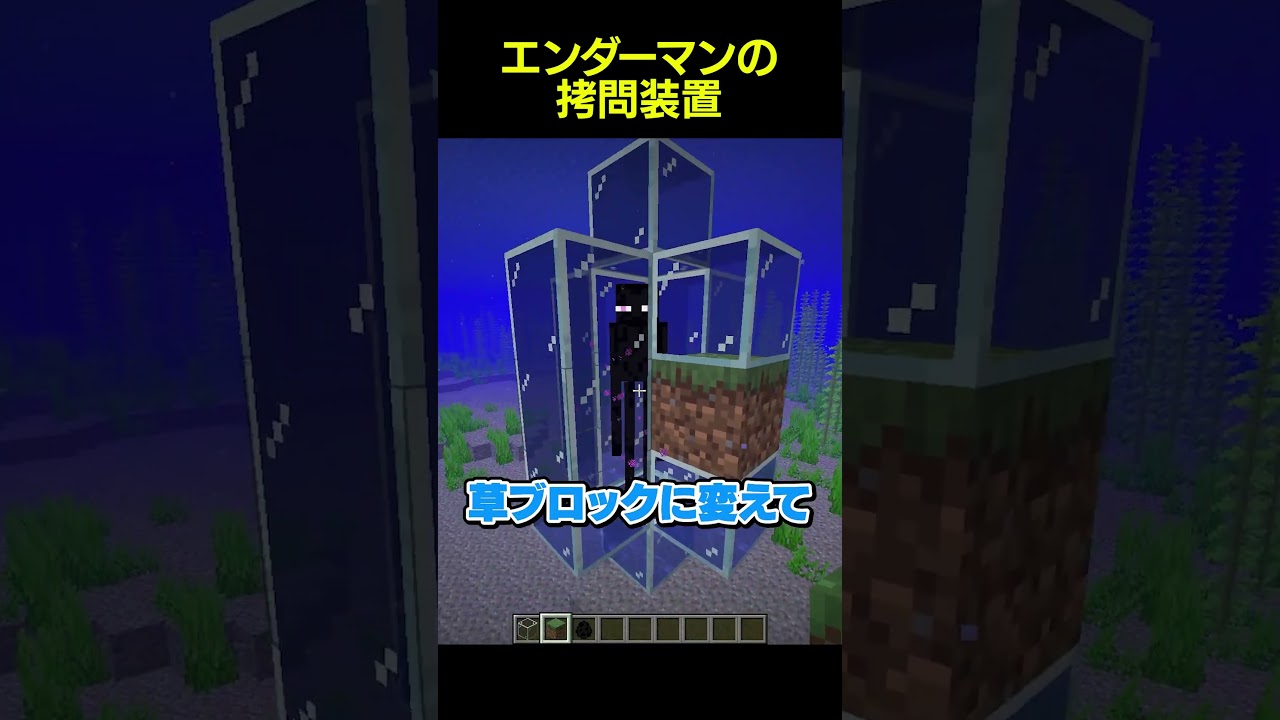エンダーマンの拷問装置がヤバすぎる... #shorts #マイクラ