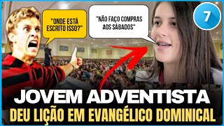Jovem Adventista dá lição em evangélico dominical sobre a guarda do Sábado