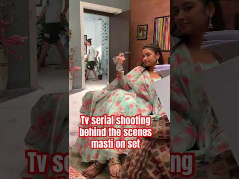 Mann sundar 🥰  tv serial shooting behind the scenes Ruhi ne set pur ke masti 😍❤️ #bts