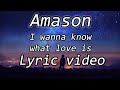 Amason - I Wanna Know What Love is (Lyric Video)
