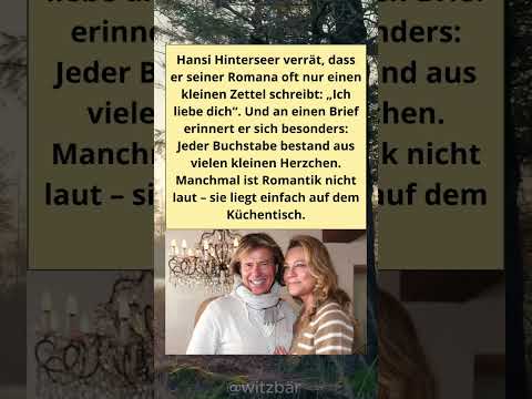 „ZETTEL MIT ZWEI WORTEN“: Hansi Hinterseers Alltags-Liebesbeweis