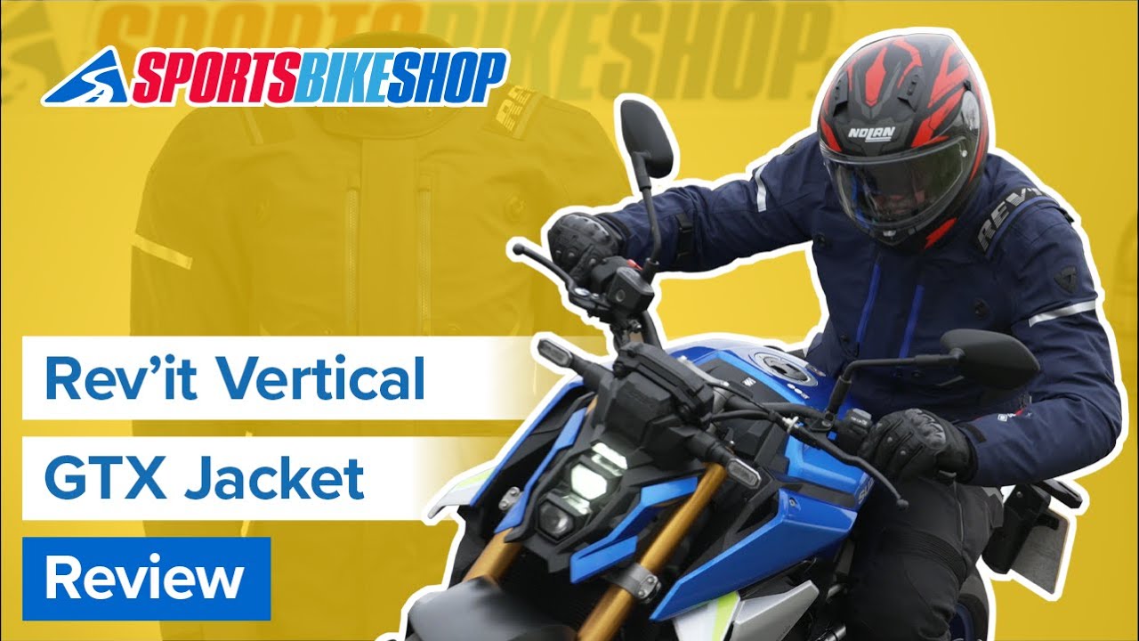 Rev'it Vertical Gore-Tex Textile Jacket - Dark Blue Video