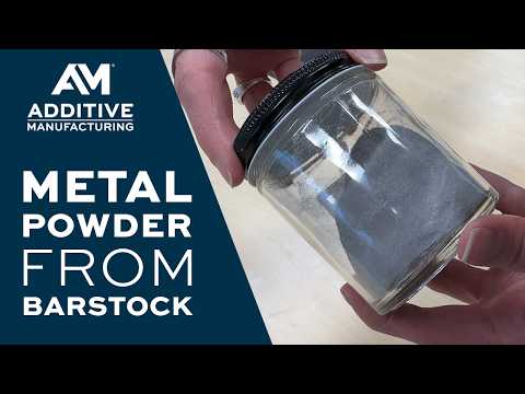 Part of a video titled Making Metal Powders from Off-the-Shelf Barstock - YouTube