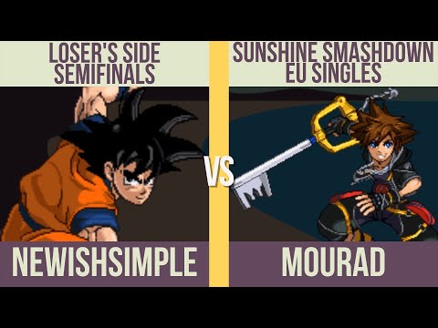 Sunshine Smashdown EU: SSF2 Loser's Semis - NewishSimple (Goku) vs. Mourad (Sora)