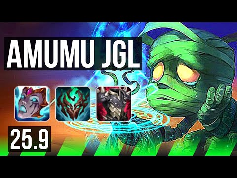 AMUMU vs BRAND (JGL) | 10/3/9 | EUW Master | 25.9