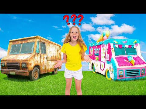 Nastya and DIY Ice Cream truck