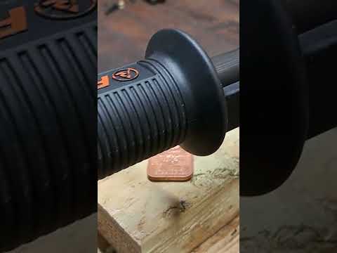 Ramset vs 1 ounce copper bar, using Phillip the thick nail