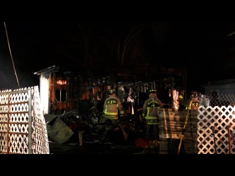 8 people displaced after massive trailer fire in Elmendorf, fire officials say