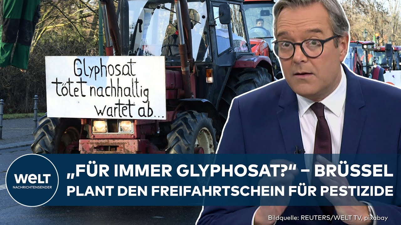 EU-KOMMISISION: Zulassung für Pestizide wie Glyphosat geplant – Kritik an möglichem Risiko!