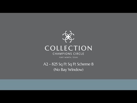 A2 - 825 Sq Ft Scheme B (No Bay Window)