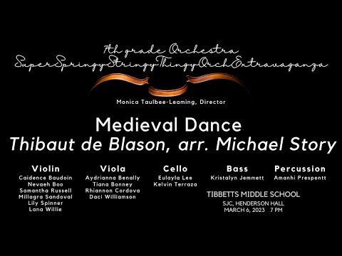 Medieval Dance, Thibaut de Blazon, arr. Michael Story