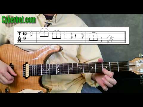 Triplet Pull-off Blues Guitar Lick in E