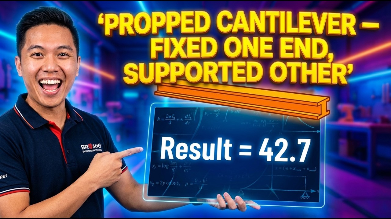 Propped Cantilever Calculator — Fixed One End, Supported Other