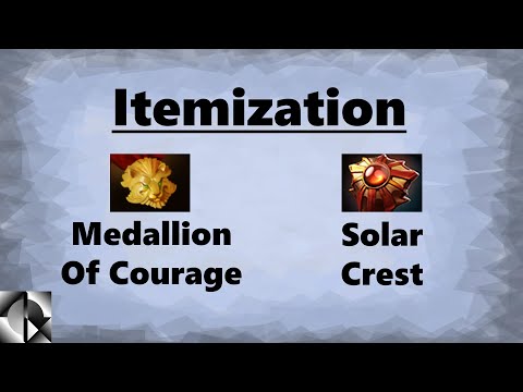 Support Itemization: When to buy Medallion of Courage & Solar Crest | 7.27d