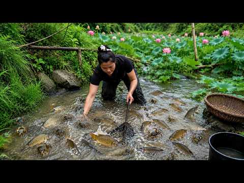 Wilderness Alone, catching, cooking, and preserving wild fish.