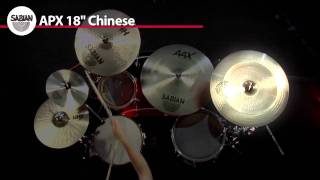 Video thumbnail for SABIAN 18" APX Chinese Video Demo by SABIAN Cymbals