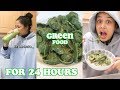 I Only Ate Green Food For 24 Hours Clickfortaz