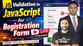 JavaScript Validation for Registration Form 🚀 Step-by-Step LIVE | Kaashiv Infotech JavaScript
