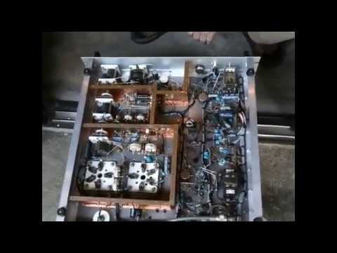 Homemade HF SSB Transmitter using Toshiba 4P55 tubes