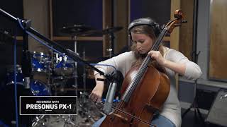 PreSonus PX-1 microphone: Foto Sisters' Gaylyn Foto on Cello 2