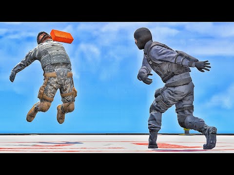 GTA 5 Ragdolls Compilation | Brick & Baseball Bat Knockbacks  (Euphoria Physics) Episode 1