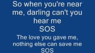Video thumbnail of "ABBA S.O.S. (lyrics)"