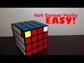 How to easily solve the 4X4 corner parity