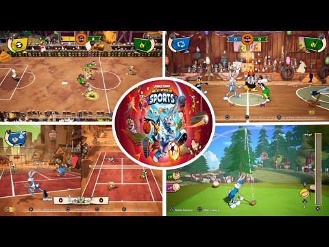 Looney Tunes: Wacky World of Sports 4-Player vs Co-Op PS5 Gameplay - ALL SPORTS