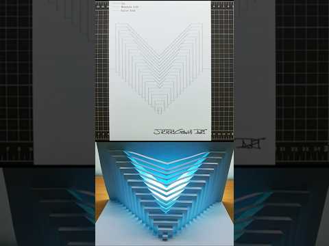 Kirigami Tutorial｜Paper Art｜Origami Art｜Kirigami Art｜Pop Up Card 74 #Shorts