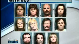 16 arrested in meth drug bust