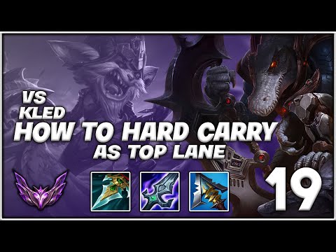 How To Carry As Toplane - Renekton vs Kled 20/5/18 - [Patch 13.7]