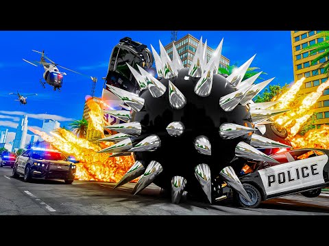 Self Driving Spike Ball In GTA 5 RP