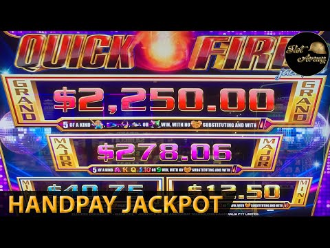 ⭐️2ND GRAND JACKPOT⭐️QUICK FIRE SLOT | THE BONUS WAS BAD BUT THEN IT SURPRISED ME WITH HUGE HANDPAY