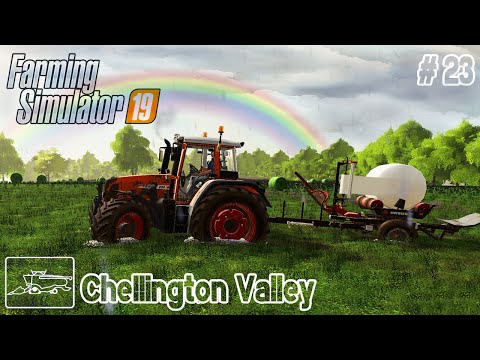 Clover Bale Silage & Full Animal Feeding | Chellington Valley Seasons # 23 | FS19 TimeLapse