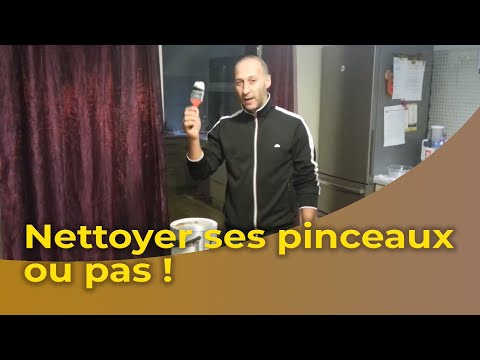 comment nettoyer des pinceaux au white spirit