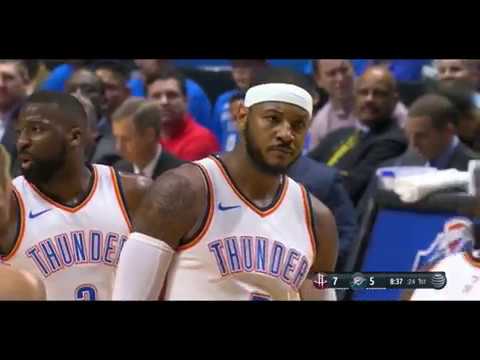 Carmelo Anthony vs Houston Rockets Pre Season