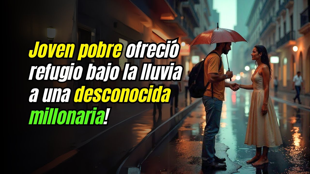 JOVEN POBRE ofrece refugio a DESCONOCIDA sin saber que era una heredera MILLONARIA.