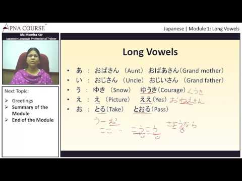 Long Vowels and Greetings - japanese for beginners