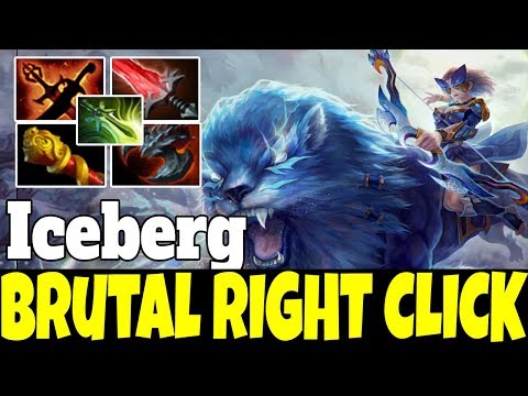 Iceberg [Mirana] WTF King of Damage Right-Click Attack 7.22 Dota 2